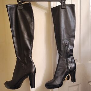 Donald J. Pliner Black Heeled Boots